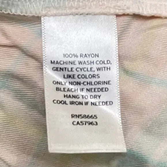 ABOUND PLAID NWOT BOHO RAYON BUTTON DOWN DRESS PINK GREEN 2X - Picture 6 of 8